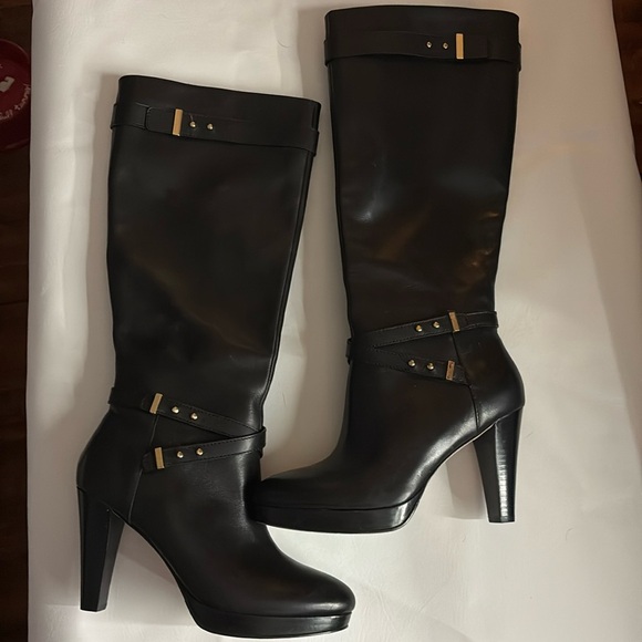 Cole Haan Tall High Heels Leather Boots Women’s 8 - Picture 1 of 3